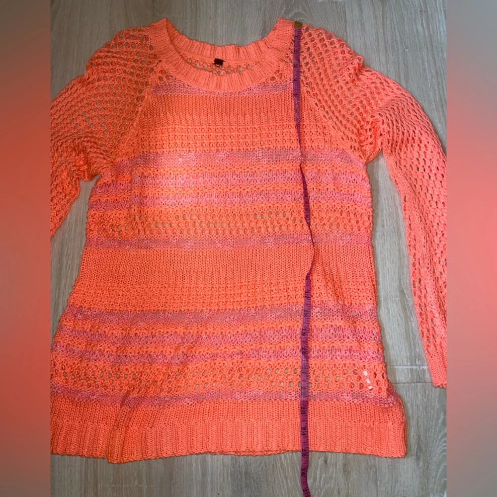 Loose Knit Bright Color Sweater M - Picture 10 of 12